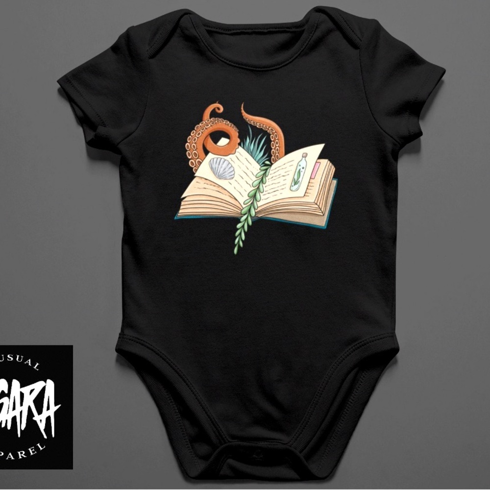 Ocean Spell Book Baby Onesie
